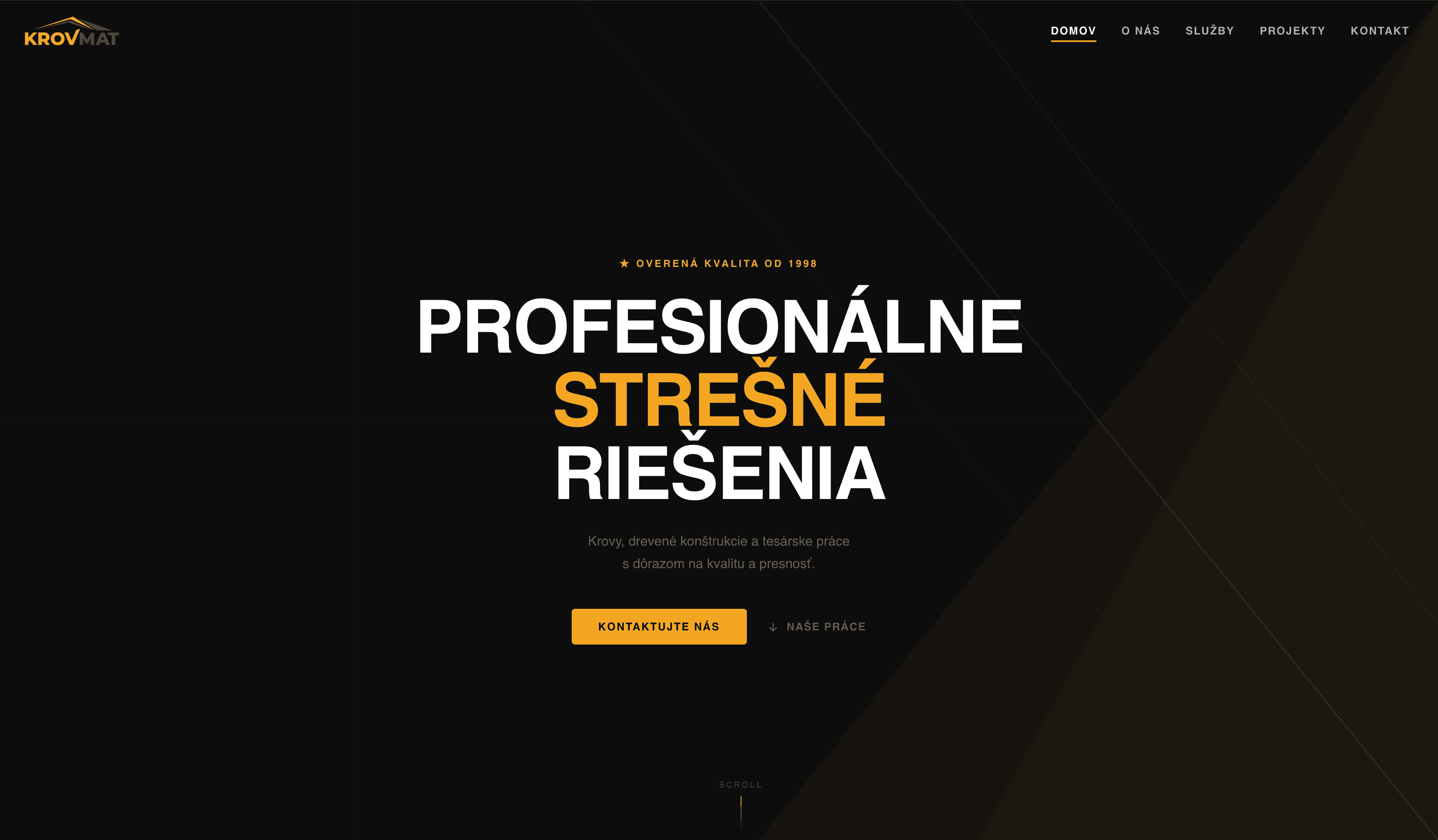 Krovmat - Roofing company website